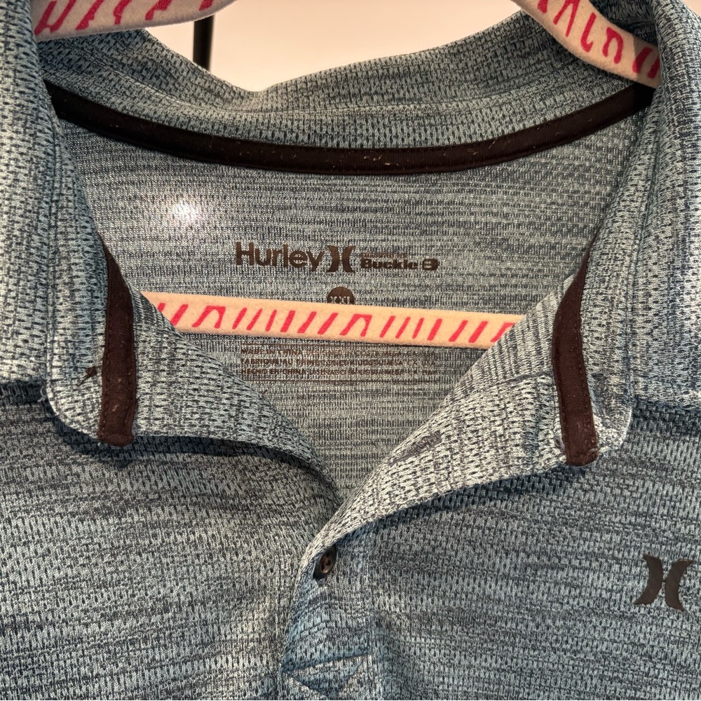 Hurley Heathered Blue Crew Neck Tee XXL